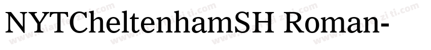 NYTCheltenhamSH Roman字体转换